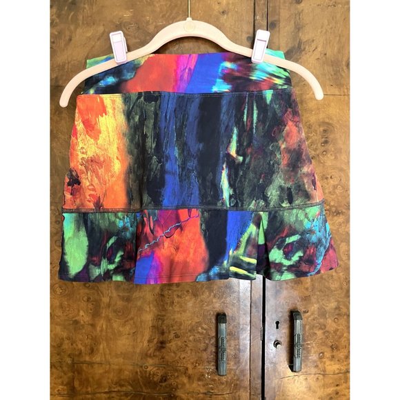 Vibrant Multicolor Mini Skirt - Picture 2 of 9